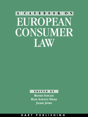 cover image of A Casebook on European Consumer Law